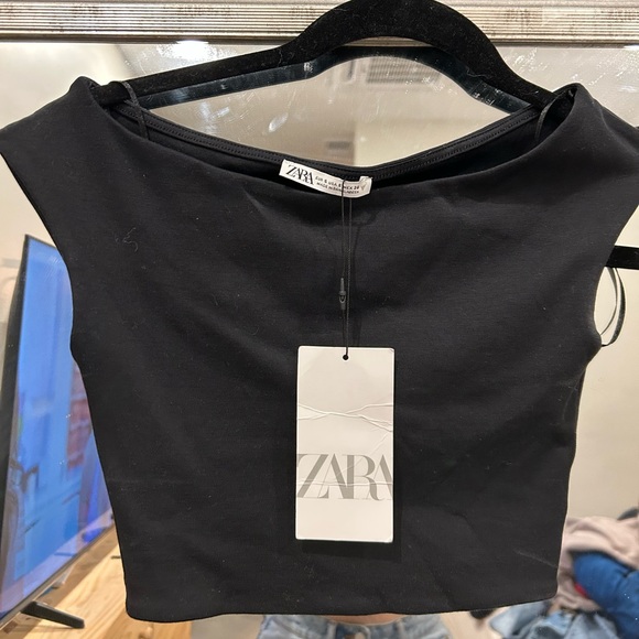 Zara Tops - Zara Elegant Black Blouse